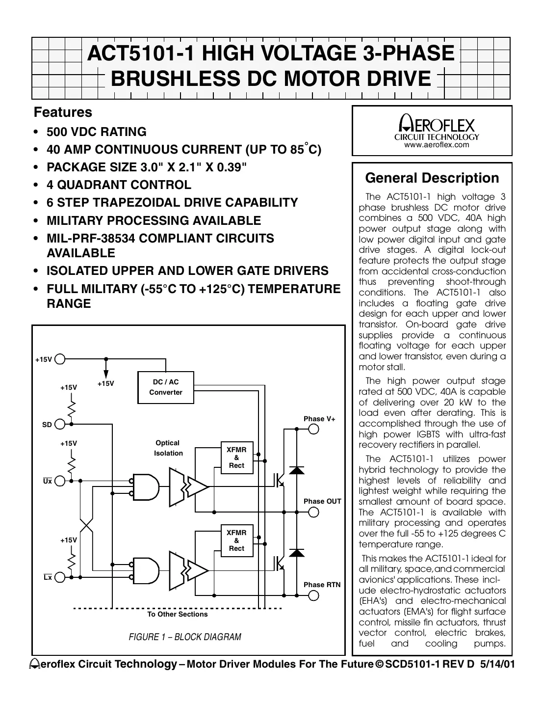 act5101-1 Datasheet Page 1