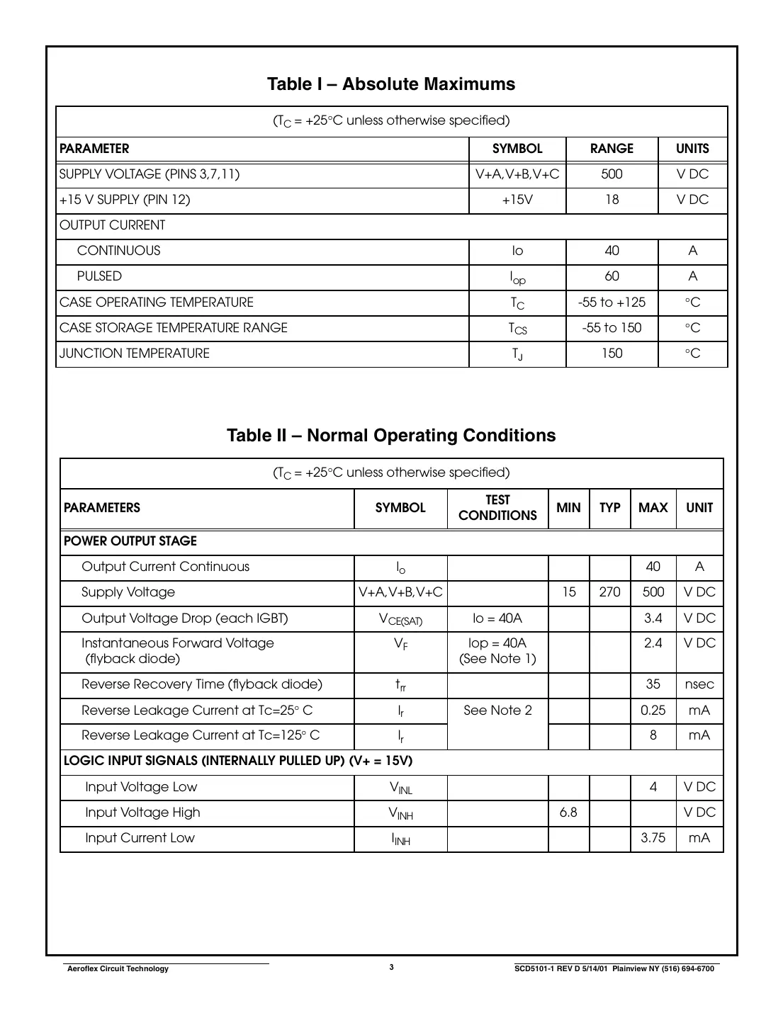 act5101-1 Datasheet Page 3