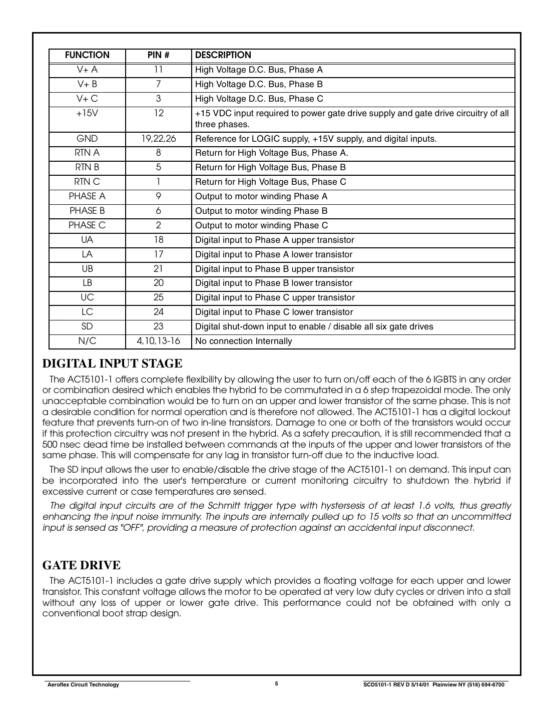 act5101-1 Datasheet Page 5
