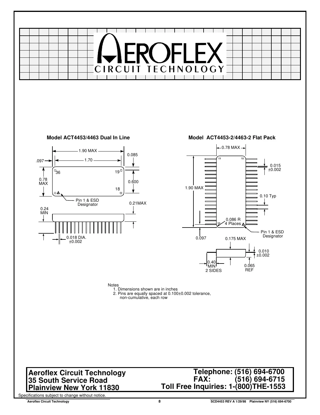 act4453 Datasheet Page 8
