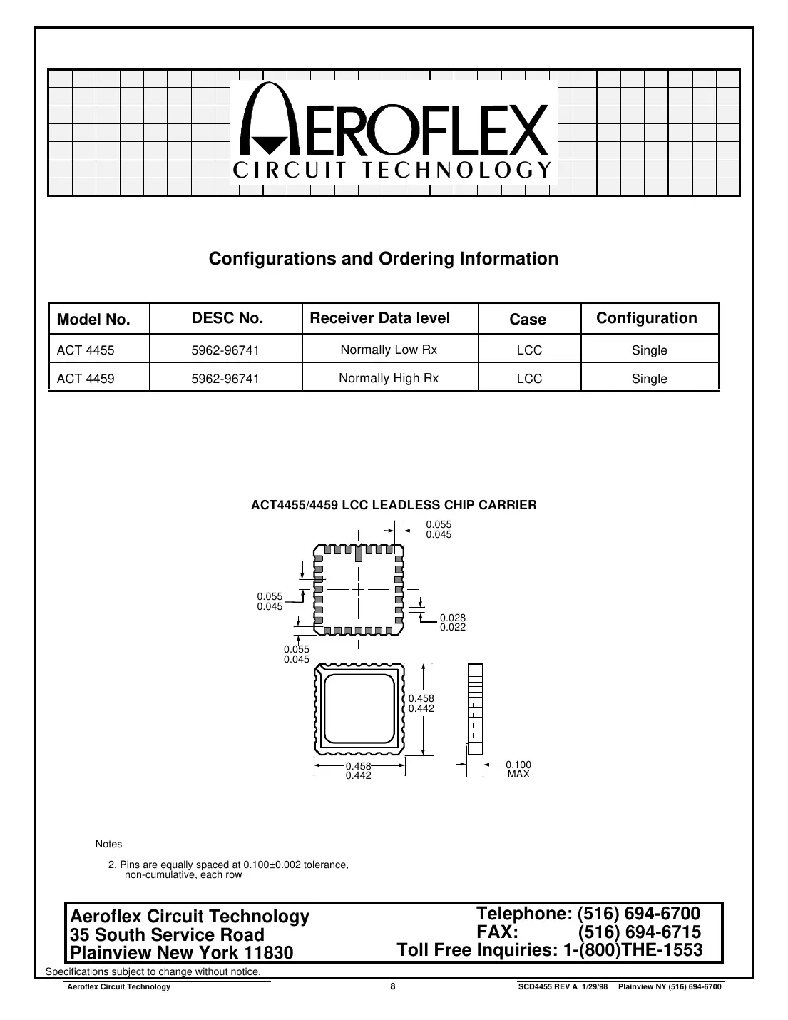act4455 Datasheet Page 8