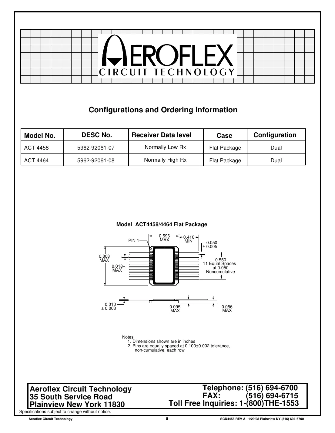 act4458 Datasheet Page 8