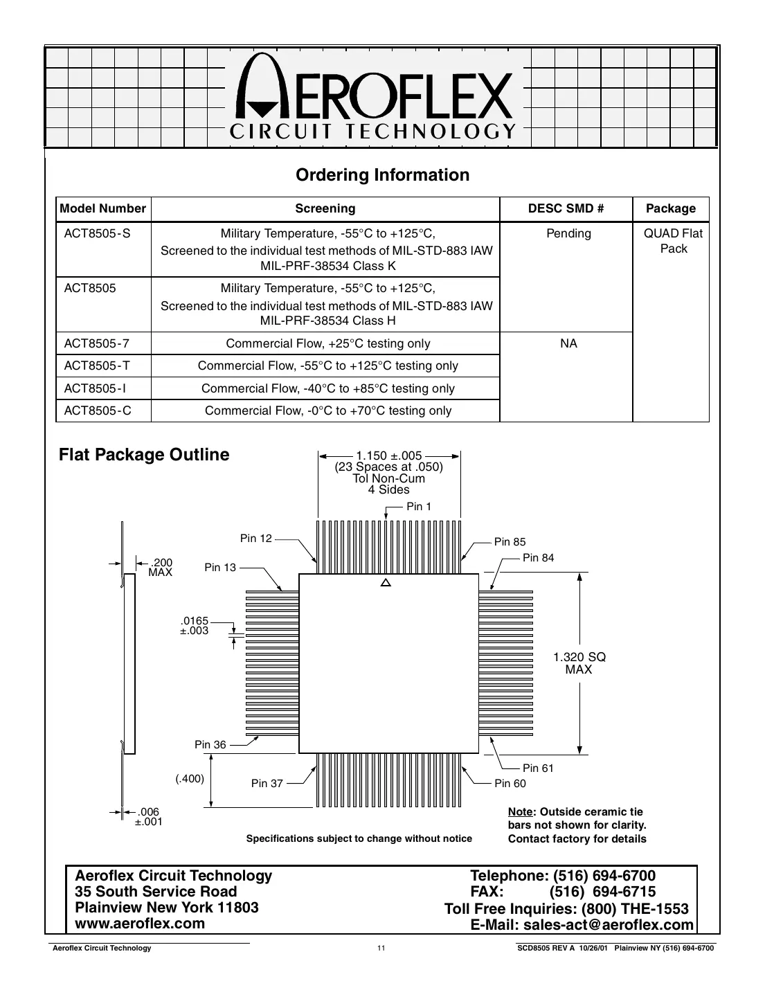 act8505 Datasheet Page 11