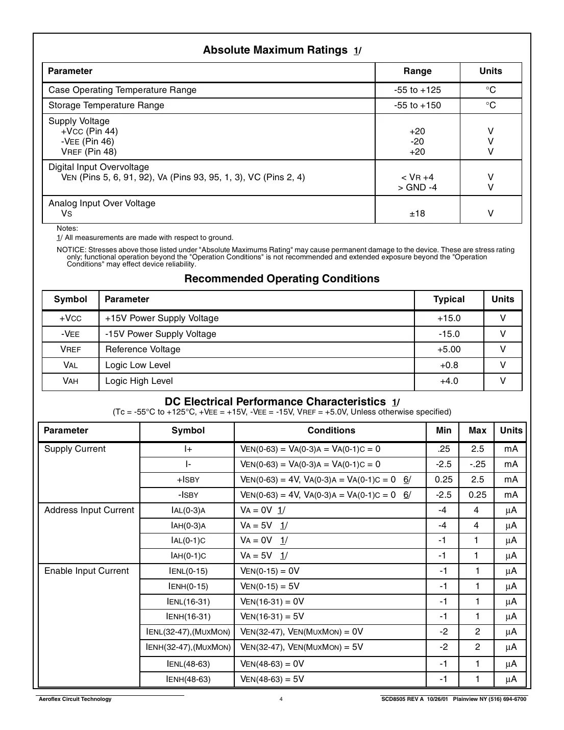 act8505 Datasheet Page 4
