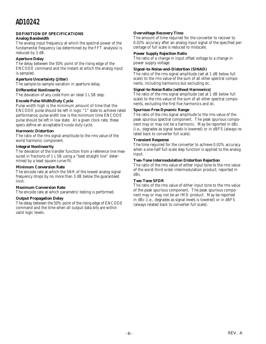 ad10242 Datasheet Page 6
