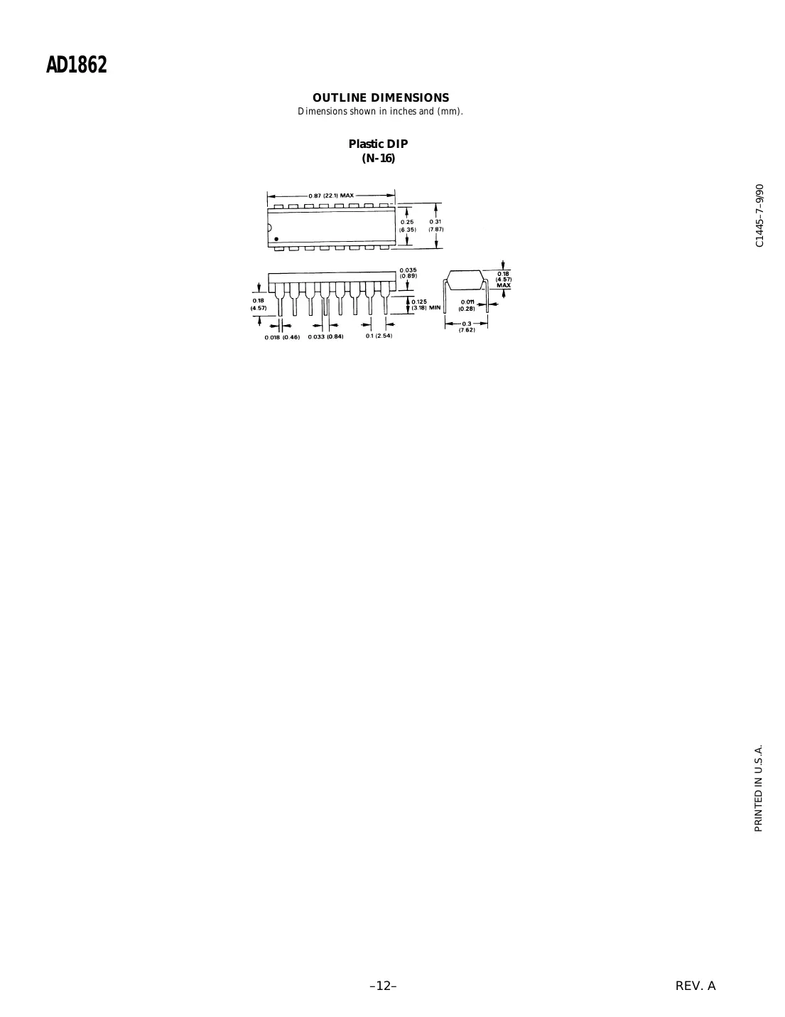 ad1862 Datasheet Page 12