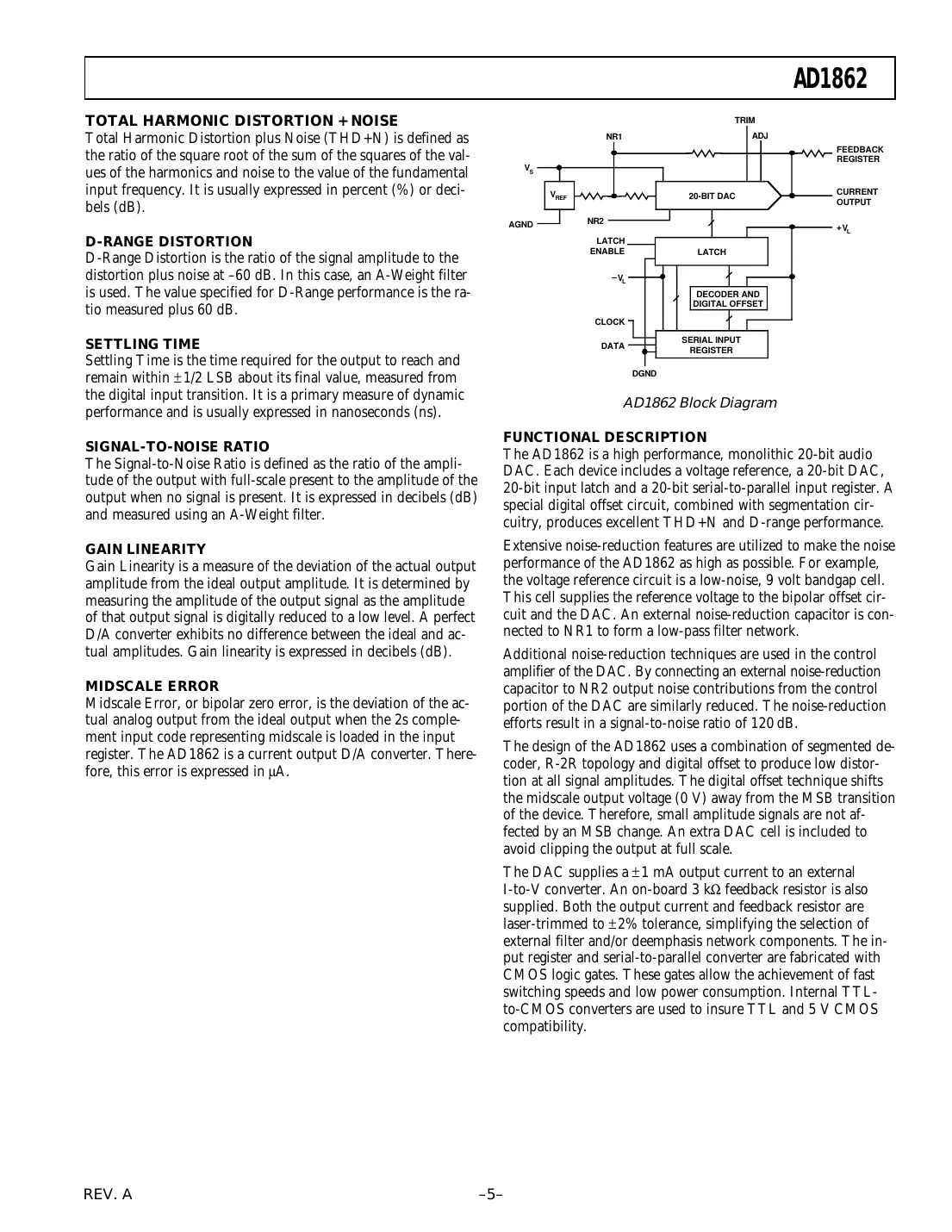 ad1862 Datasheet Page 5