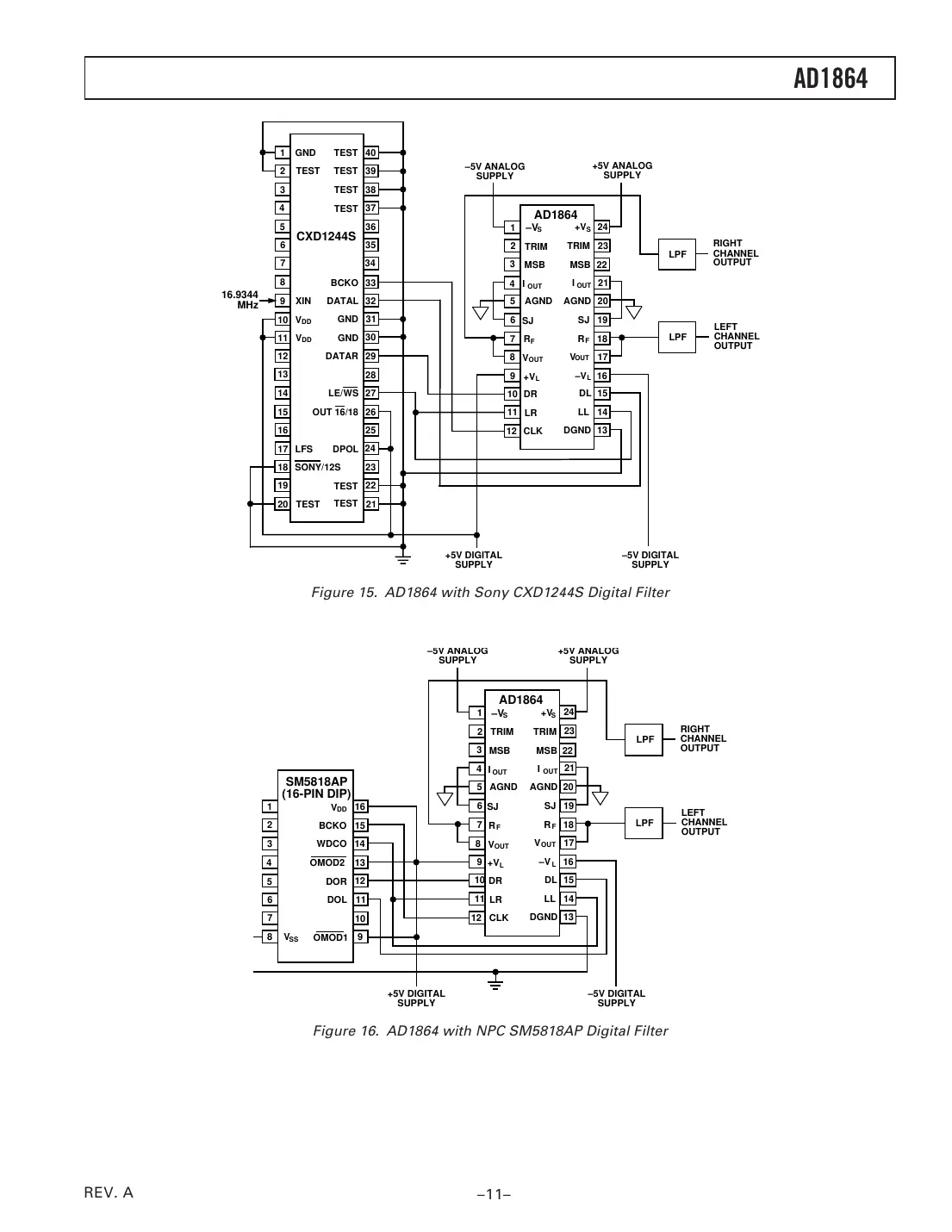 ad1864 Datasheet Page 11