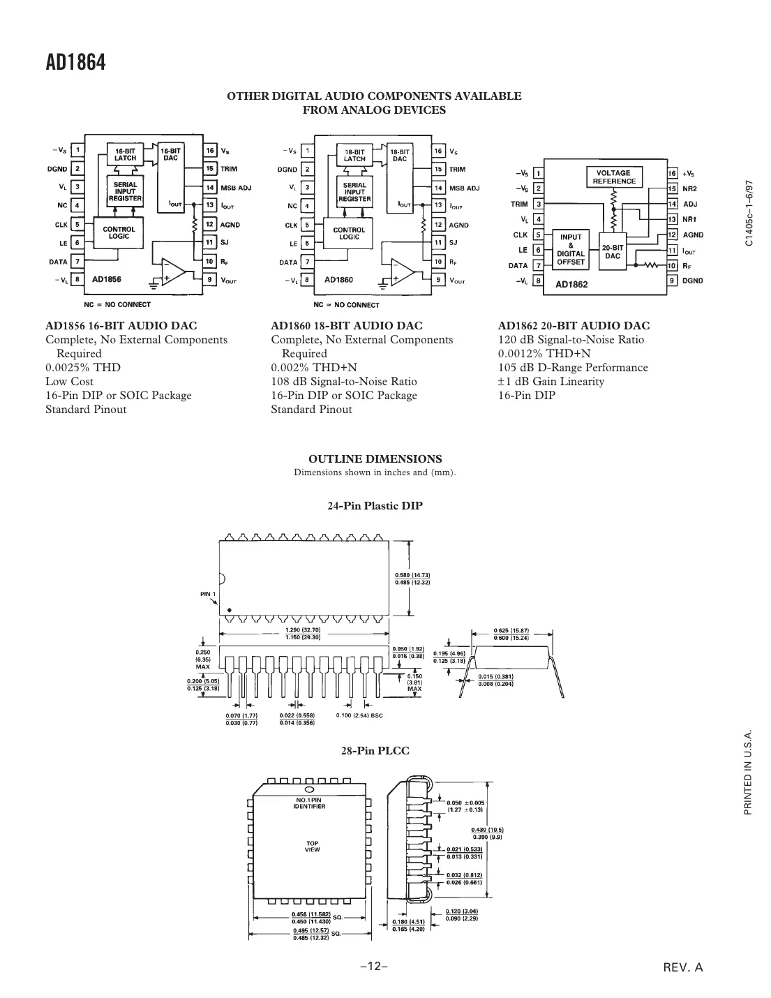 ad1864 Datasheet Page 12