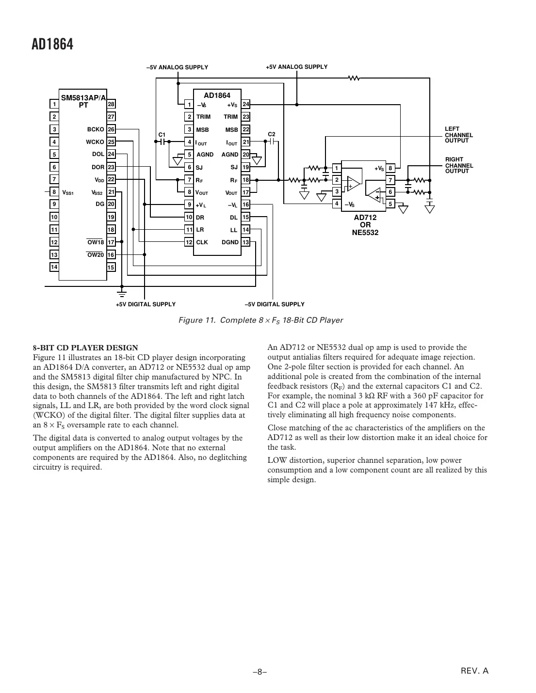 ad1864 Datasheet Page 8