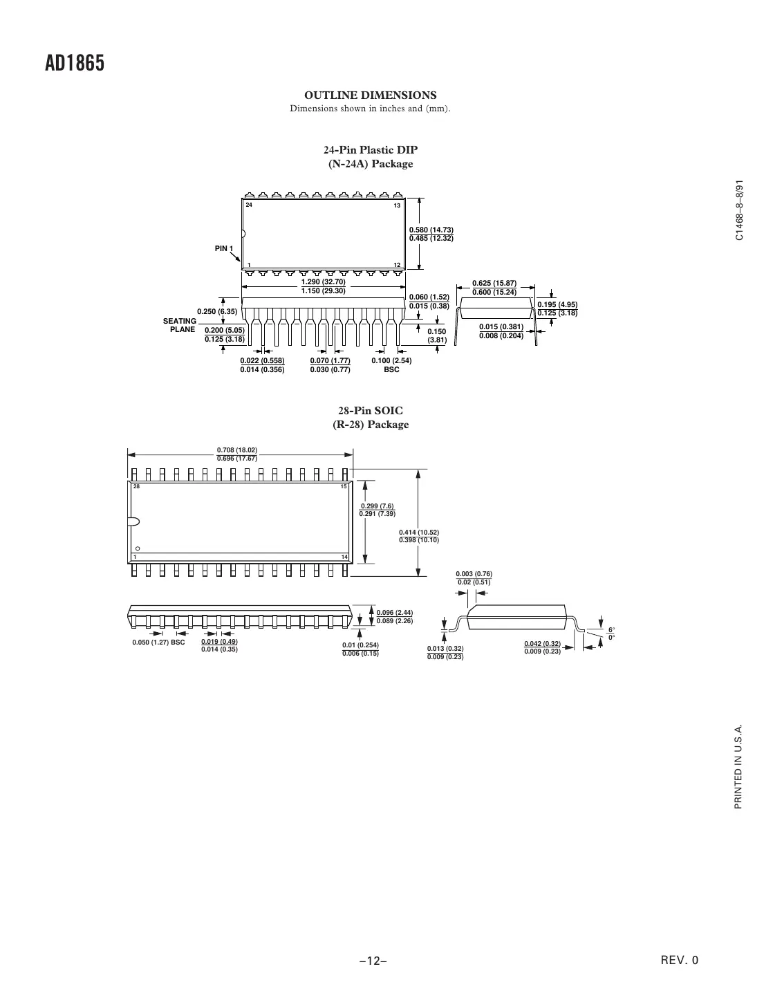 ad1865 Datasheet Page 12