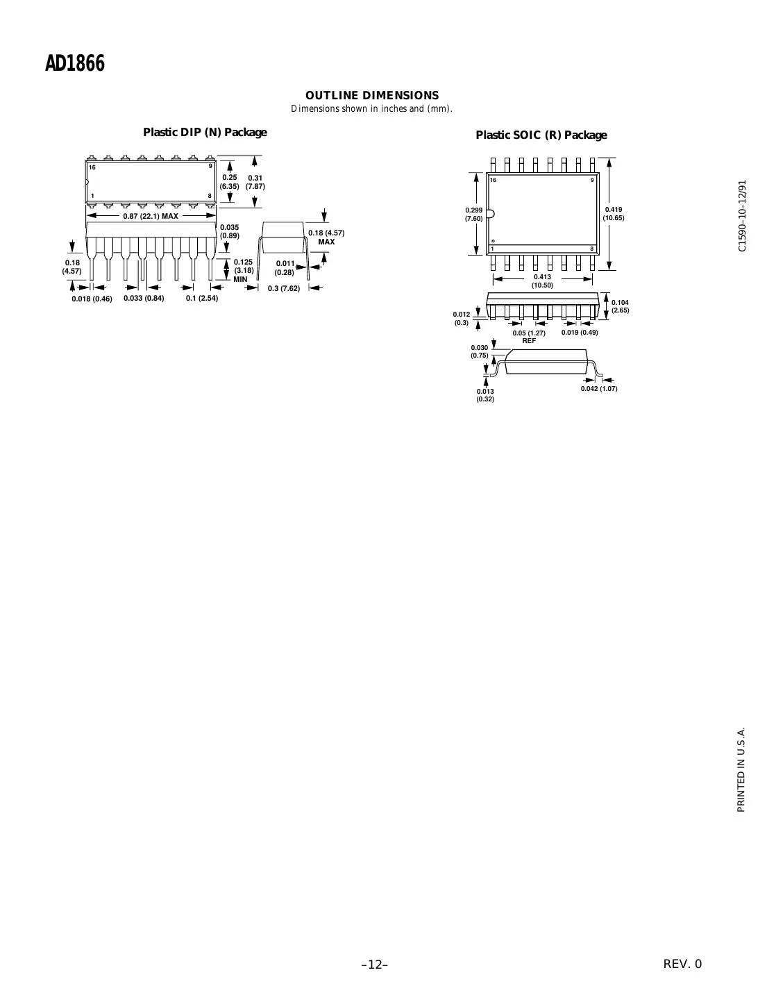 ad1866 Datasheet Page 12