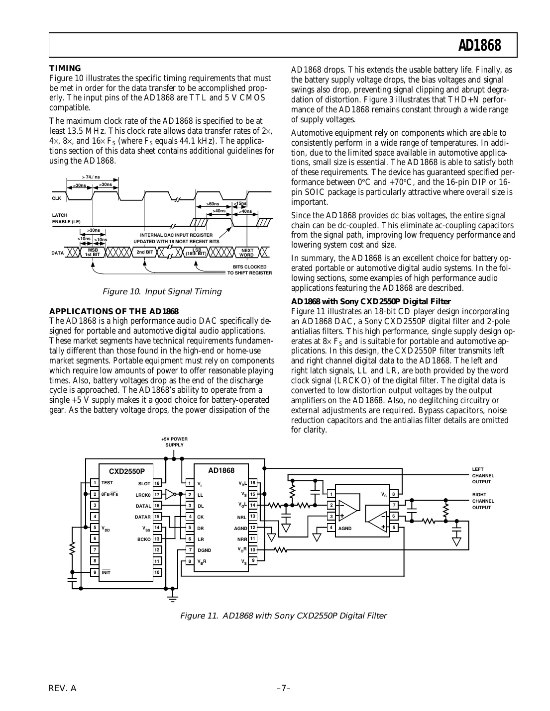 ad1868 Datasheet Page 7