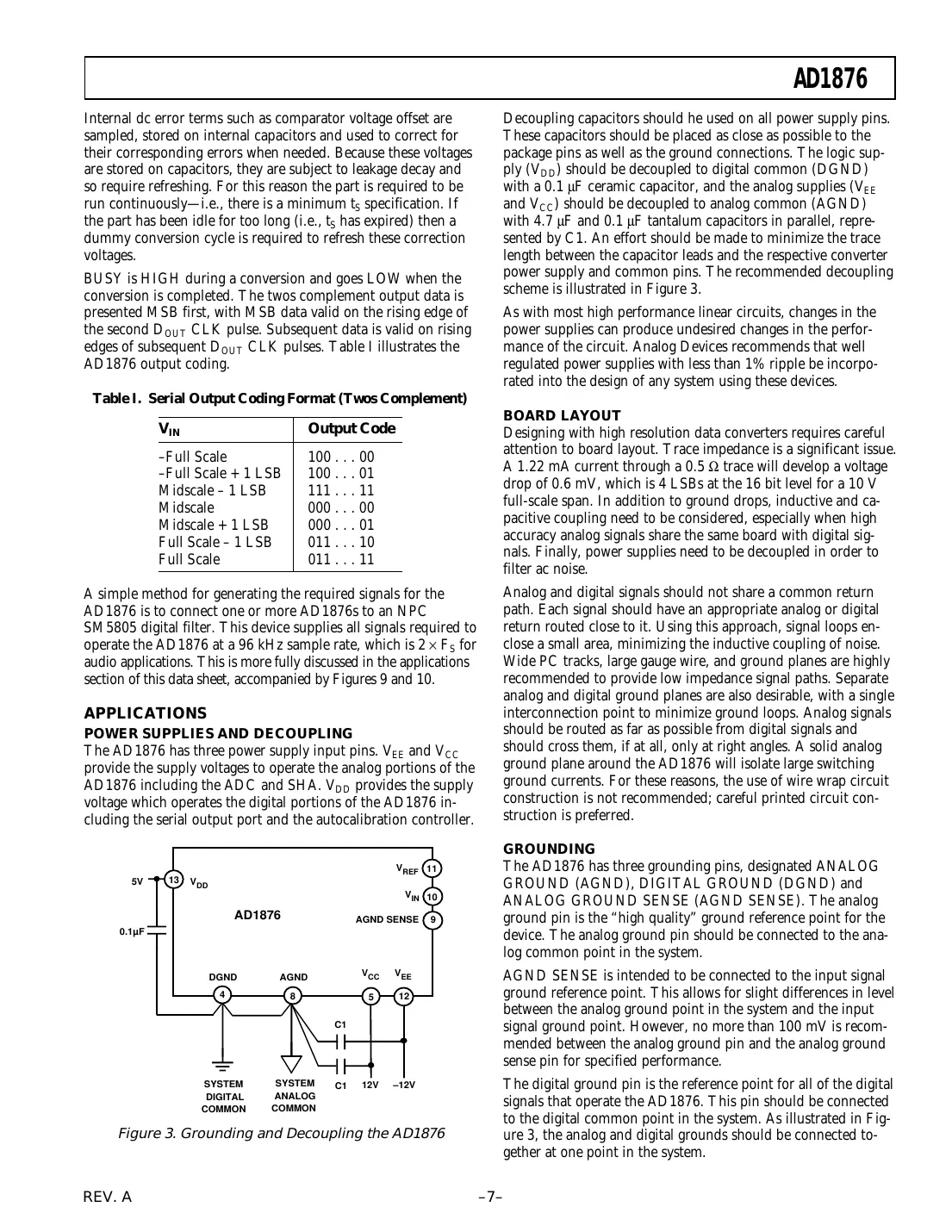 ad1876 Datasheet Page 7