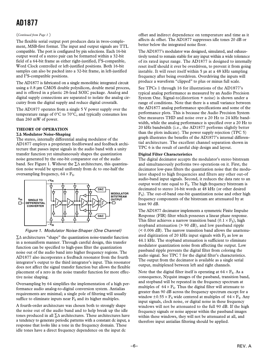 ad1877 Datasheet Page 6