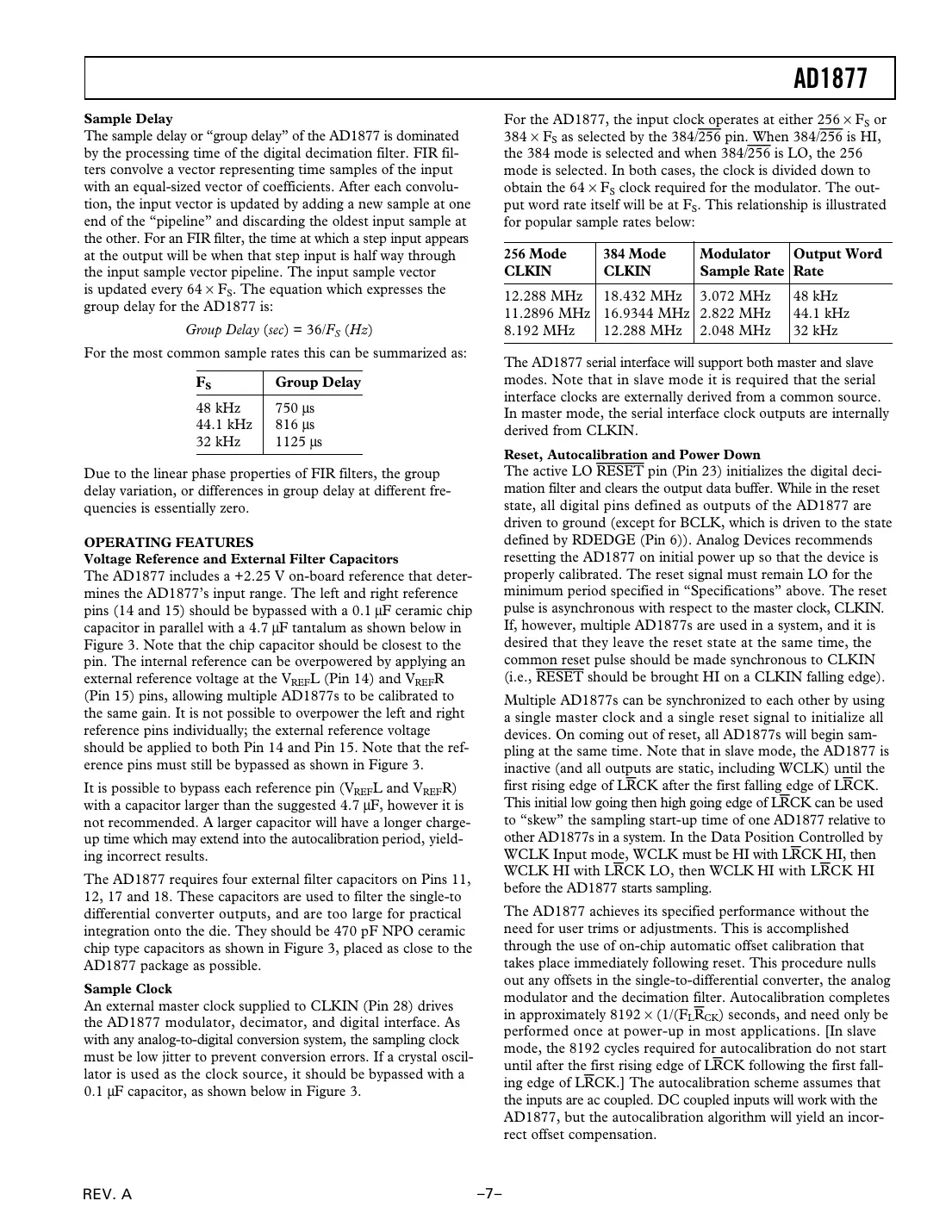 ad1877 Datasheet Page 7