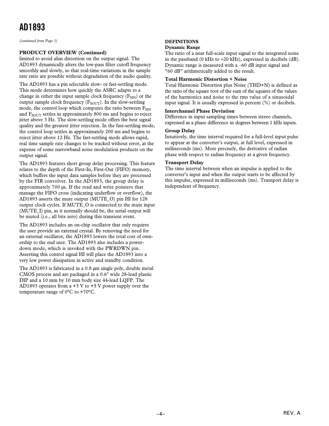 ad1893 Datasheet Page 4