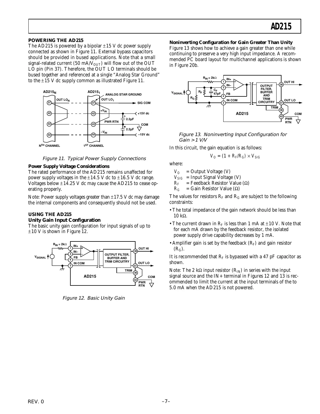 ad215 Datasheet Page 7