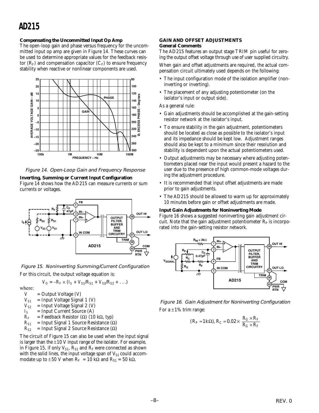 ad215 Datasheet Page 8