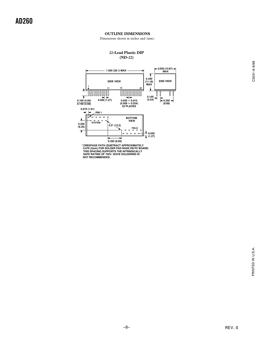 ad260 Datasheet Page 8