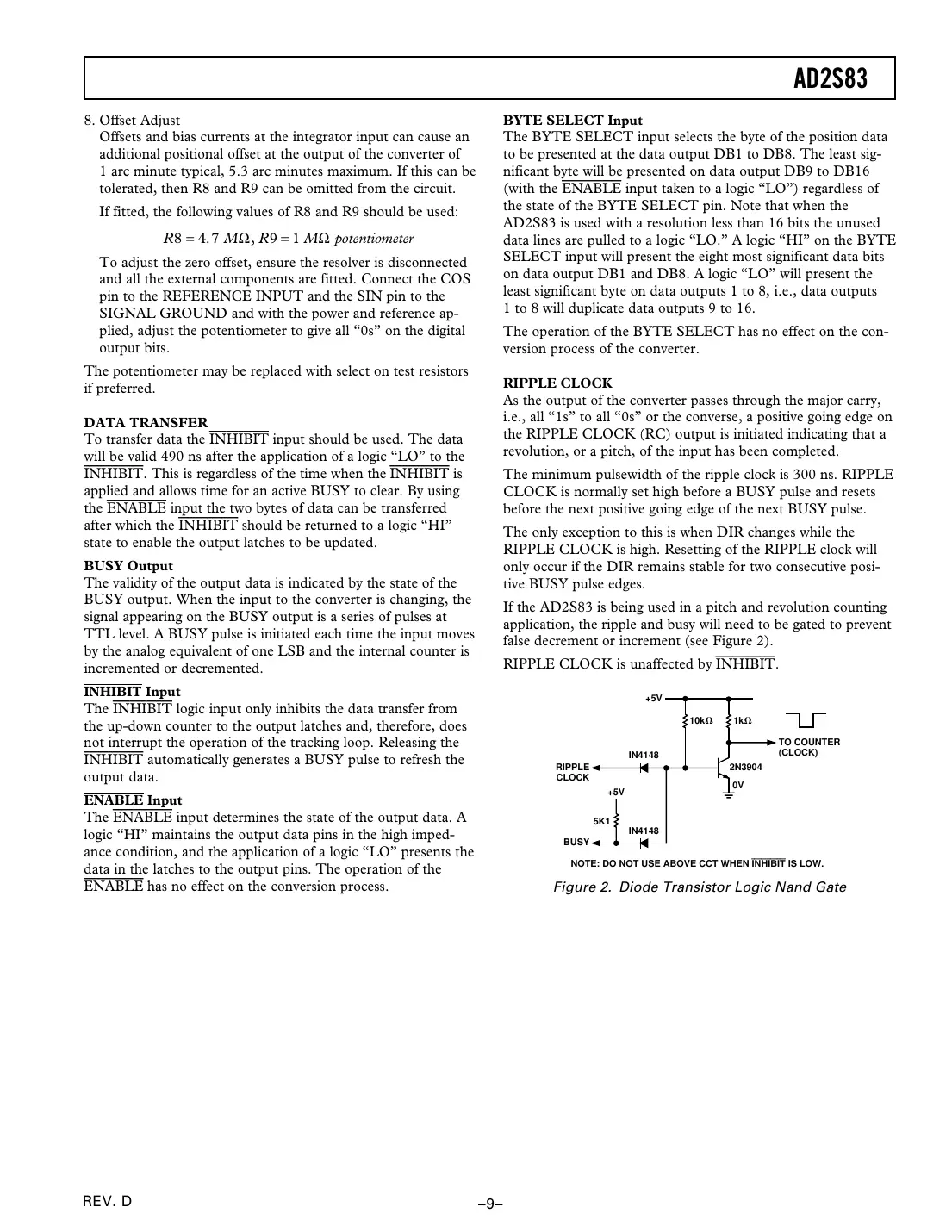 ad2s83 Datasheet Page 9