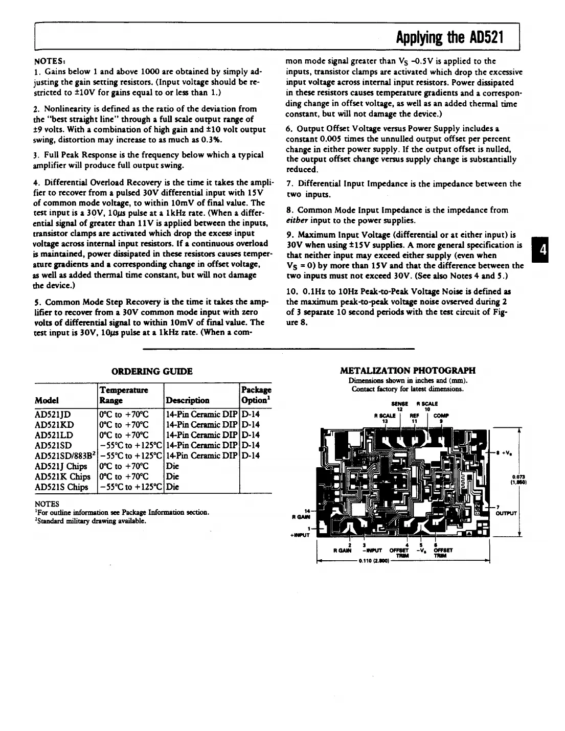 ad521 Datasheet Page 3