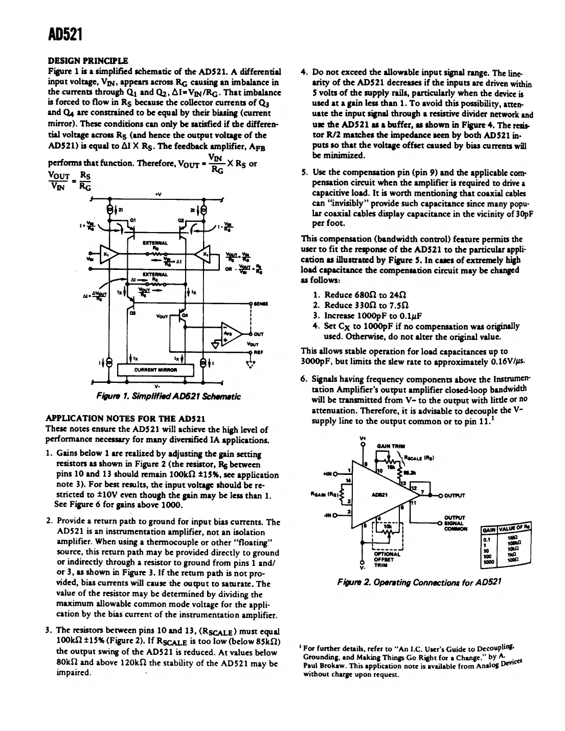 ad521 Datasheet Page 4