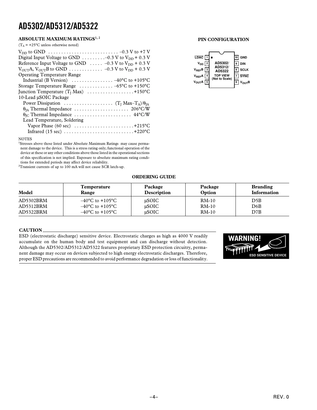 ad5302 Datasheet Page 4