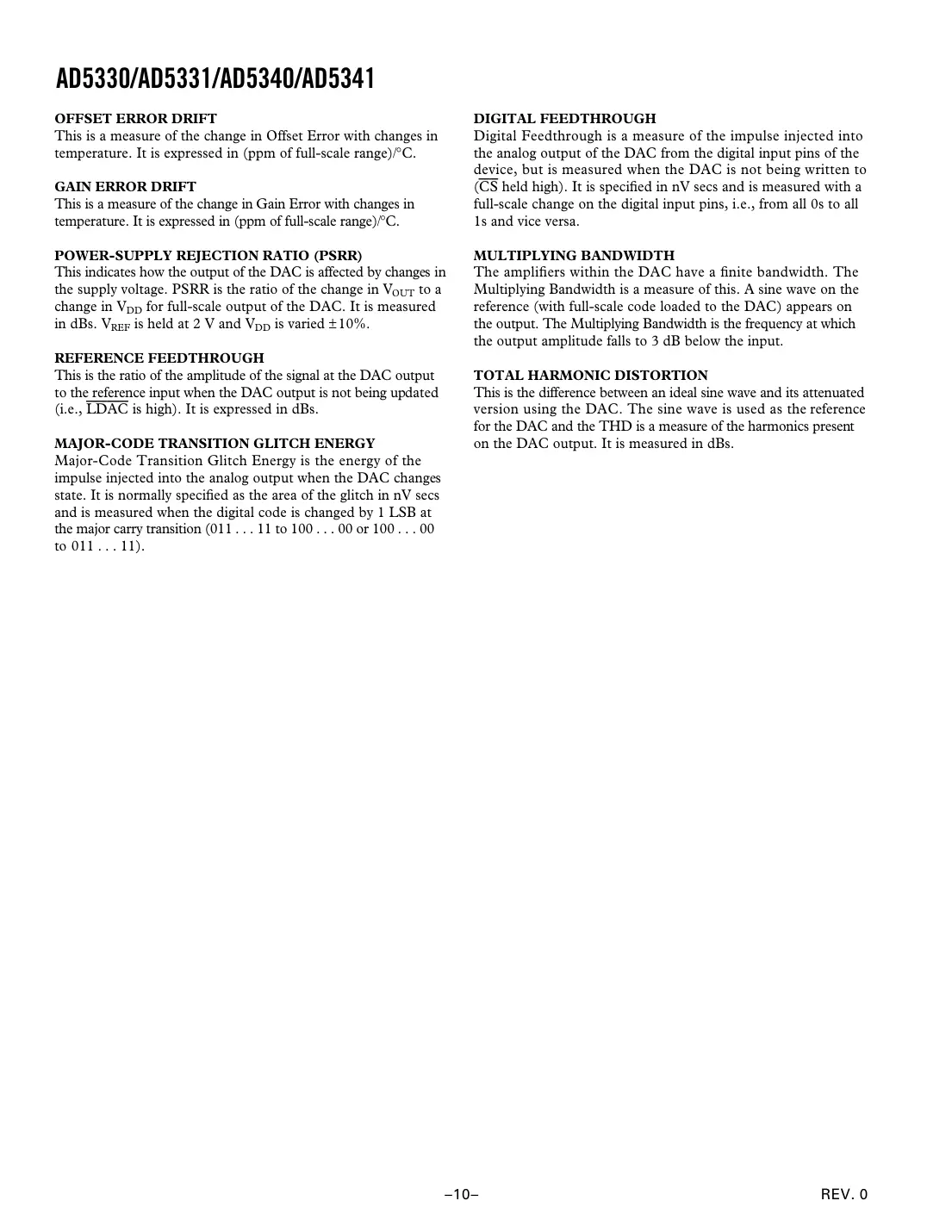 ad5330 Datasheet Page 10