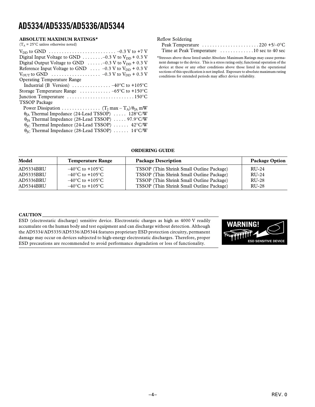 ad5334 Datasheet Page 4