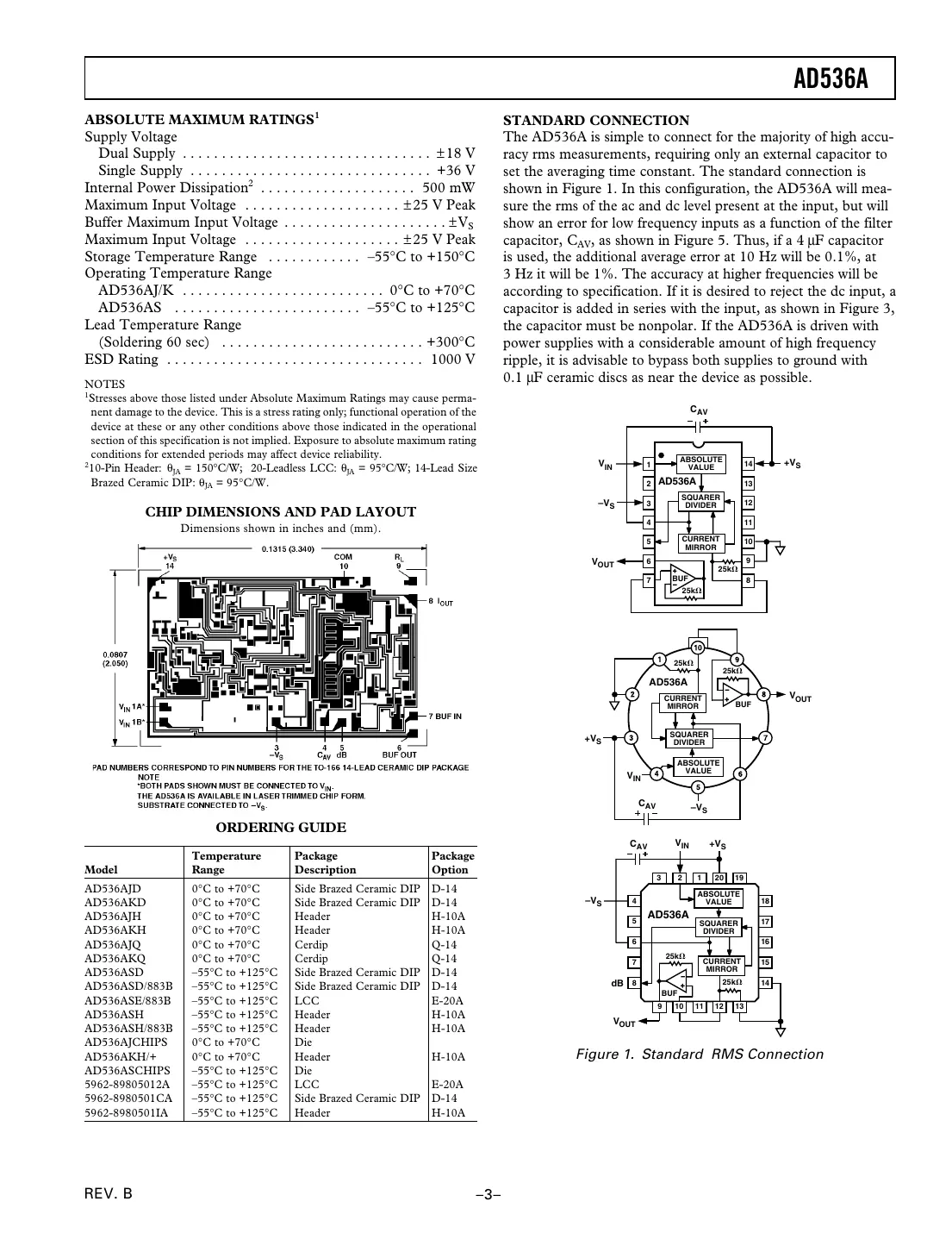 ad536a Datasheet Page 3