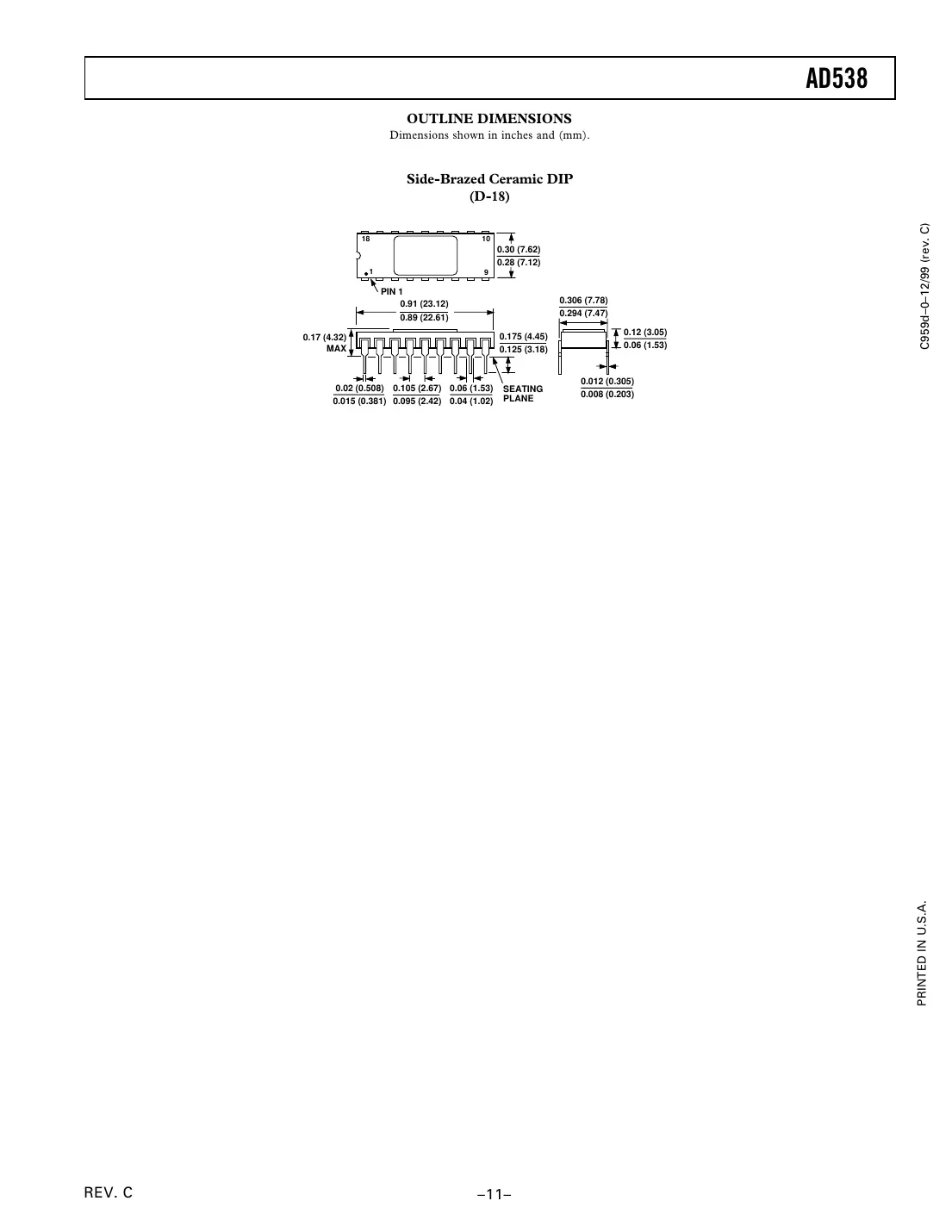 ad538 Datasheet Page 11
