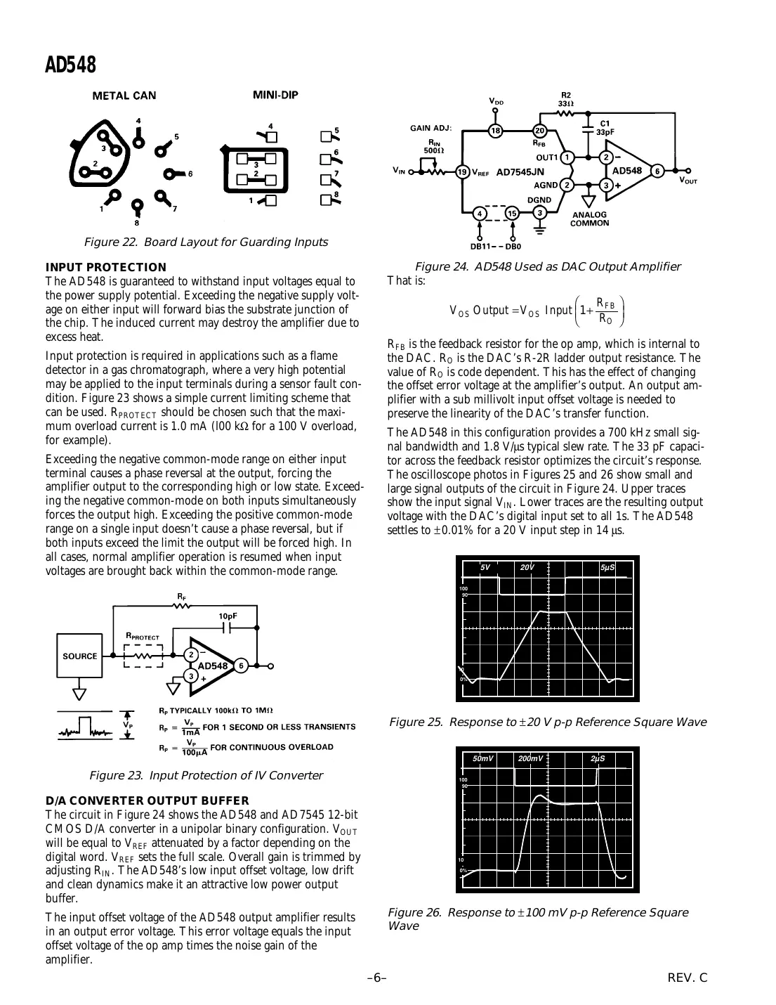 ad548 Datasheet Page 6