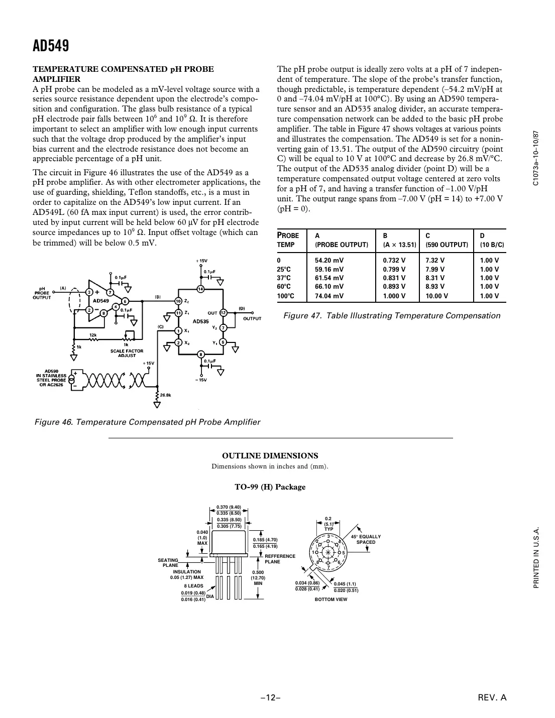 ad549 Datasheet Page 12