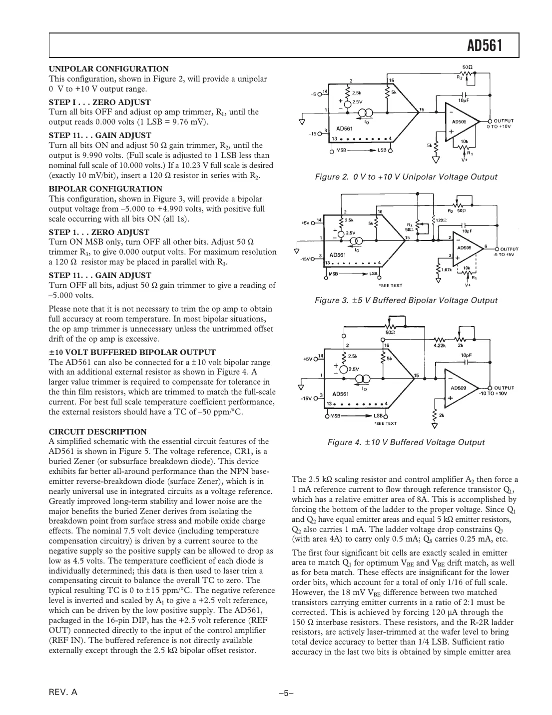 ad561 Datasheet Page 5