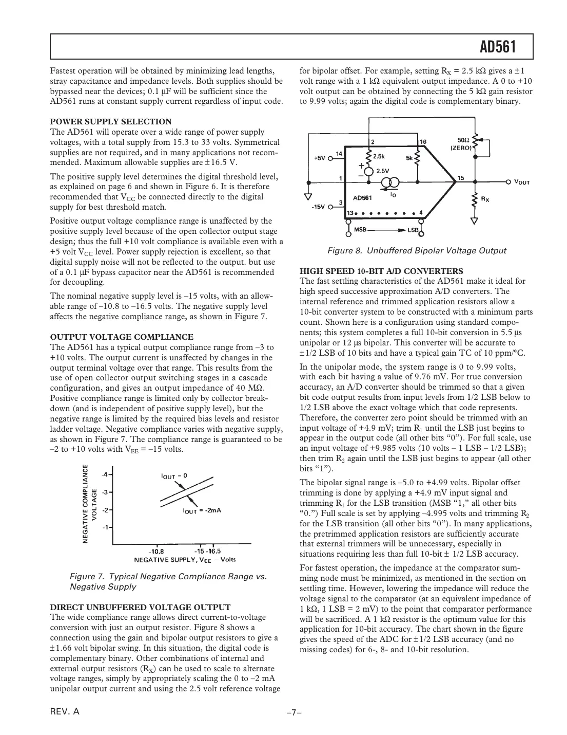 ad561 Datasheet Page 7
