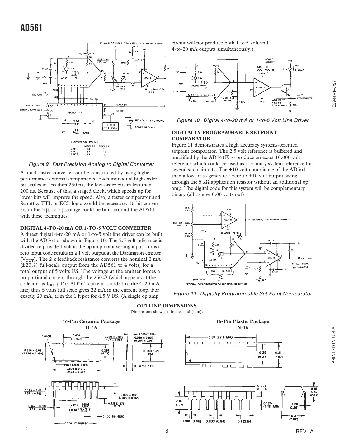 ad561 Datasheet Page 8