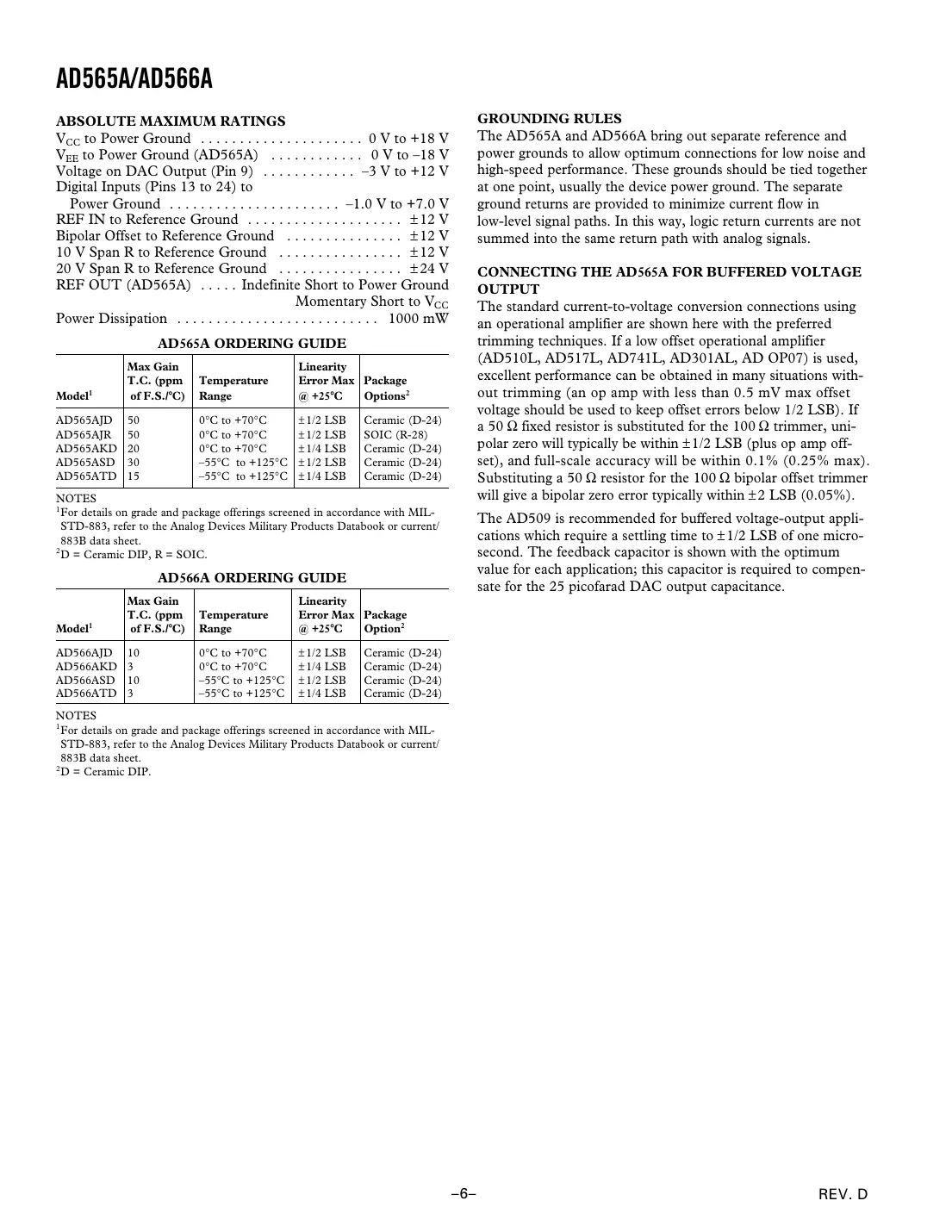 ad565a Datasheet Page 6