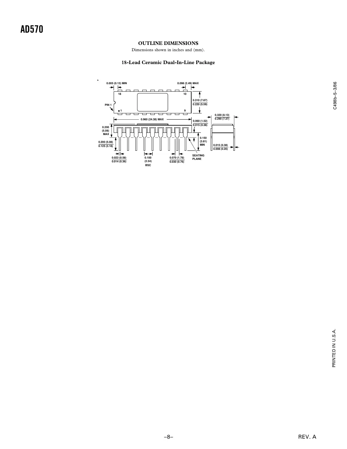 ad570 Datasheet Page 8