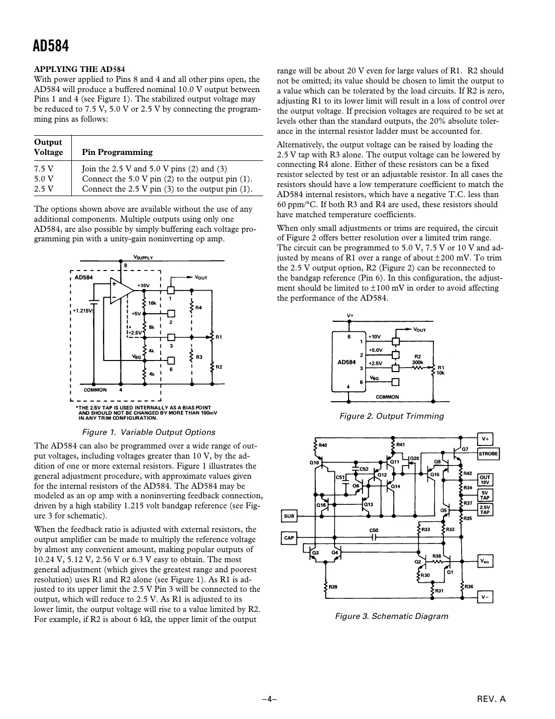 ad584 Datasheet Page 4