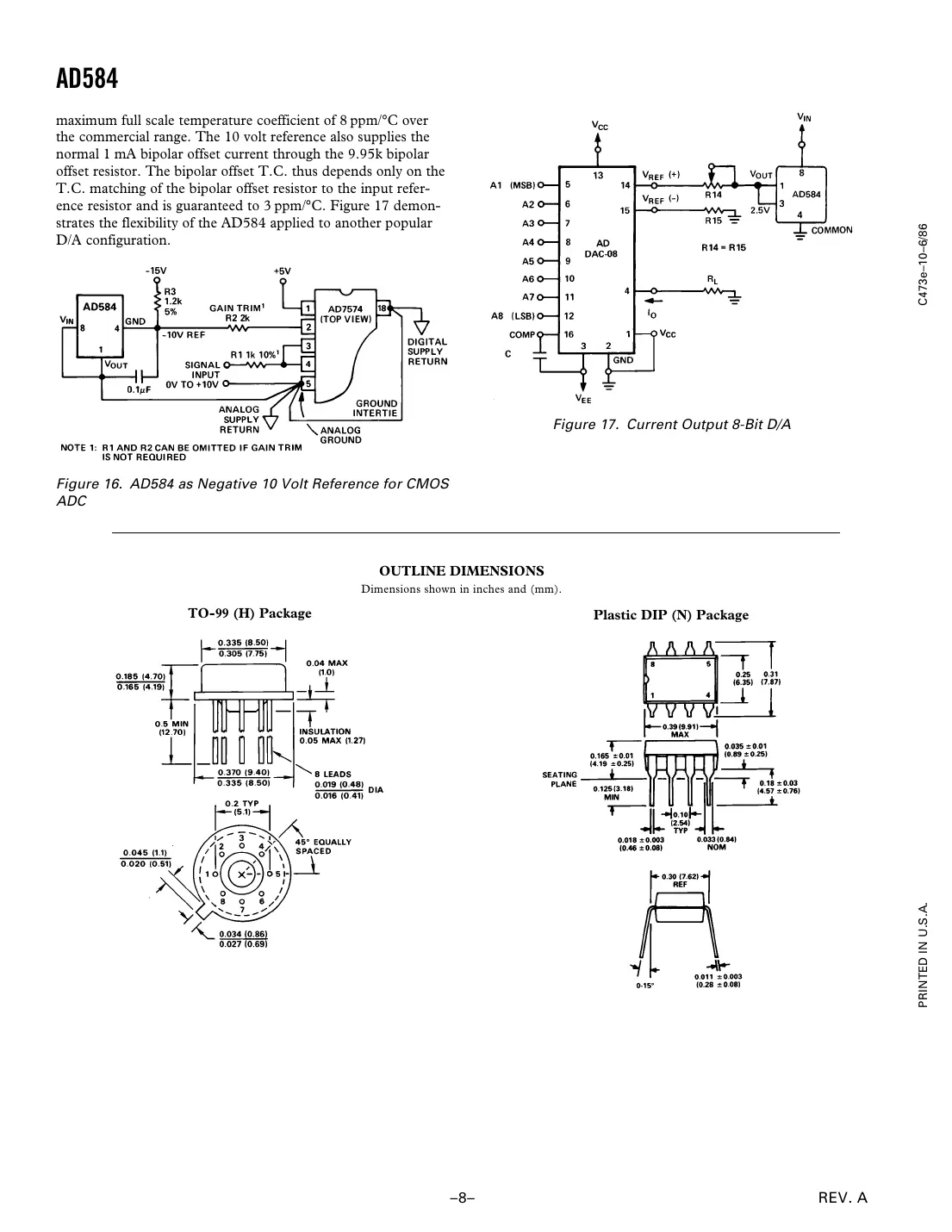 ad584 Datasheet Page 8