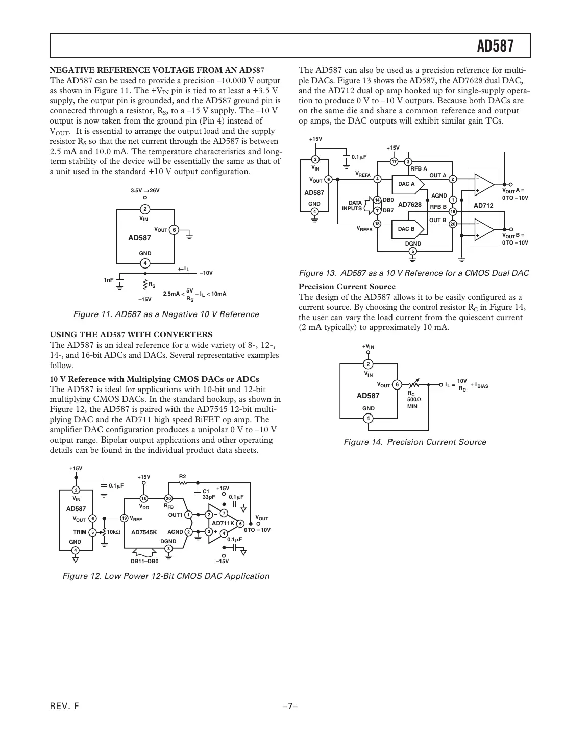 ad587 Datasheet Page 7