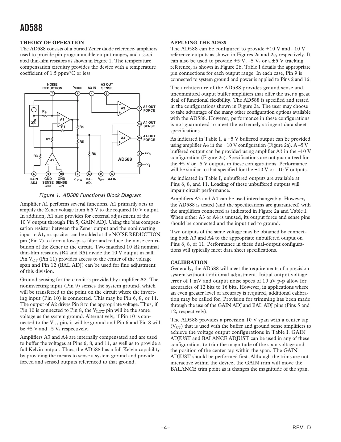 ad588 Datasheet Page 4