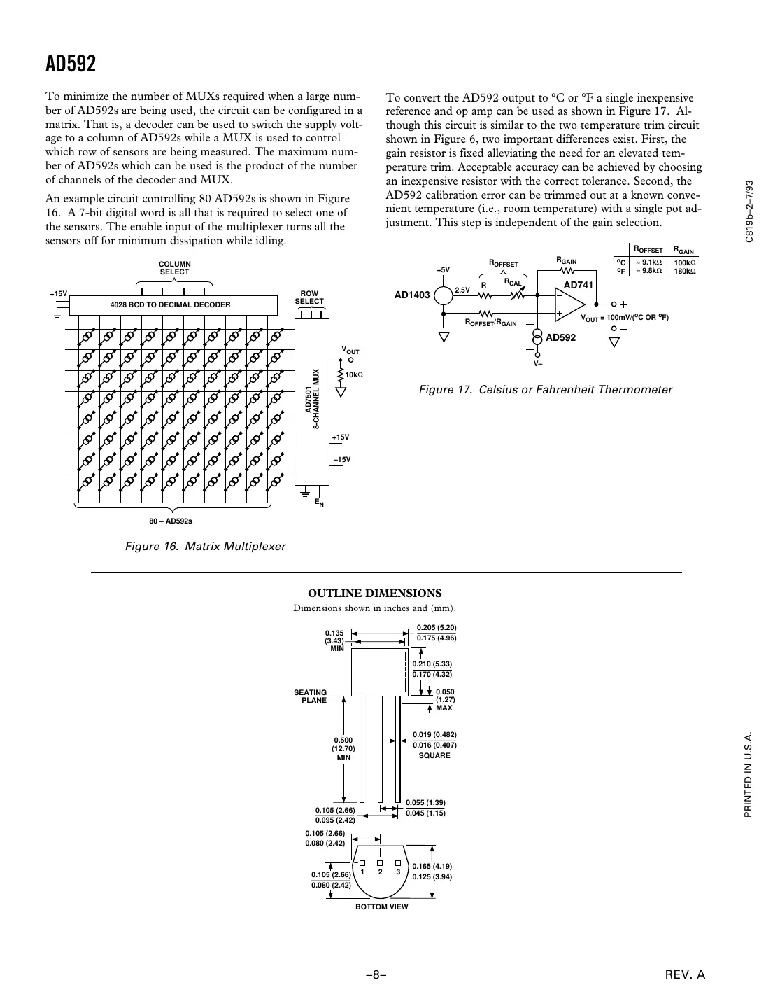 ad592 Datasheet Page 8