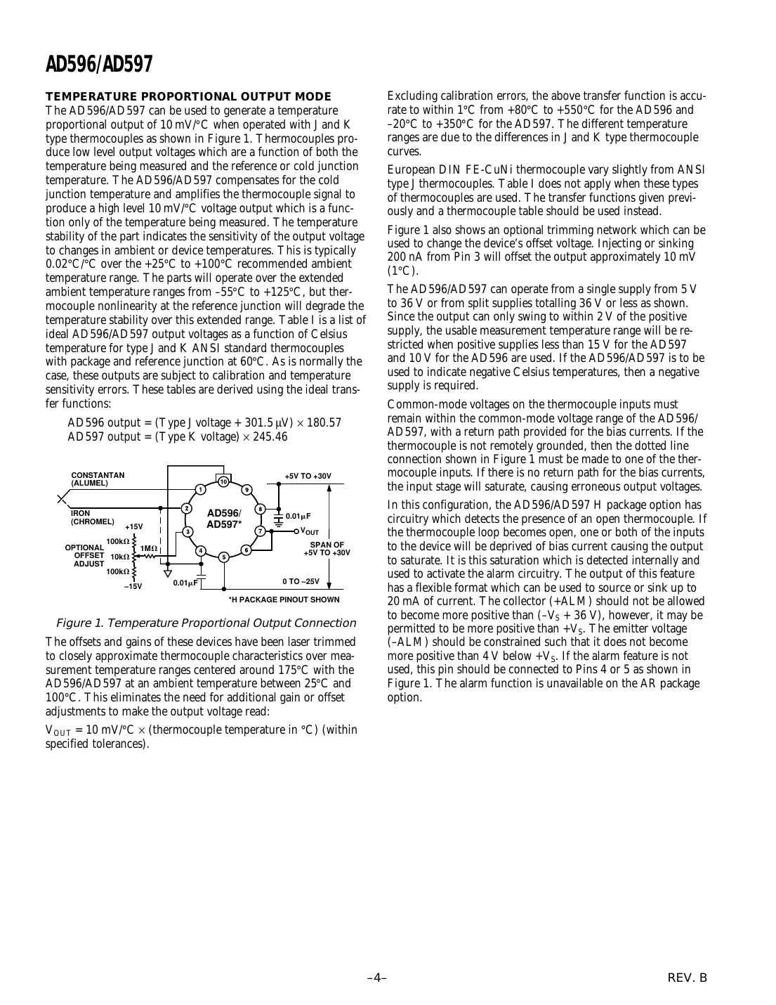 ad596 Datasheet Page 4