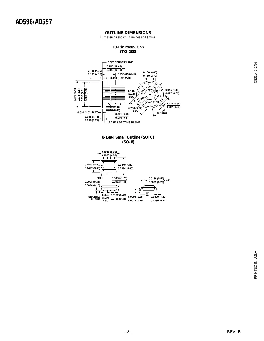 ad596 Datasheet Page 8