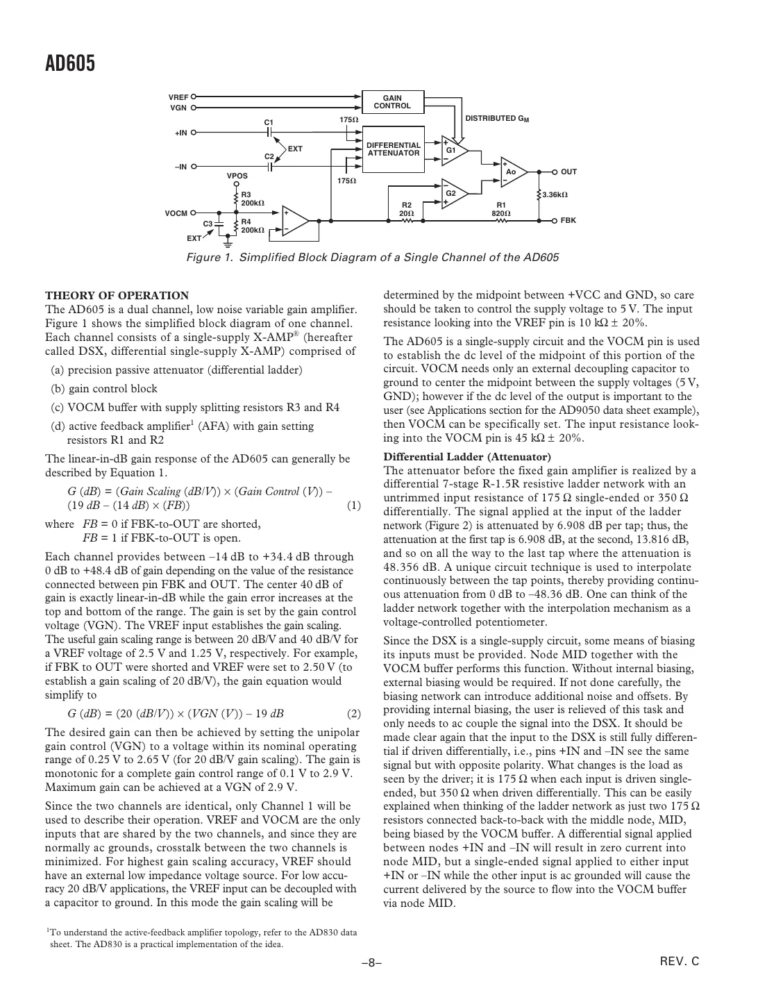 ad605 Datasheet Page 8