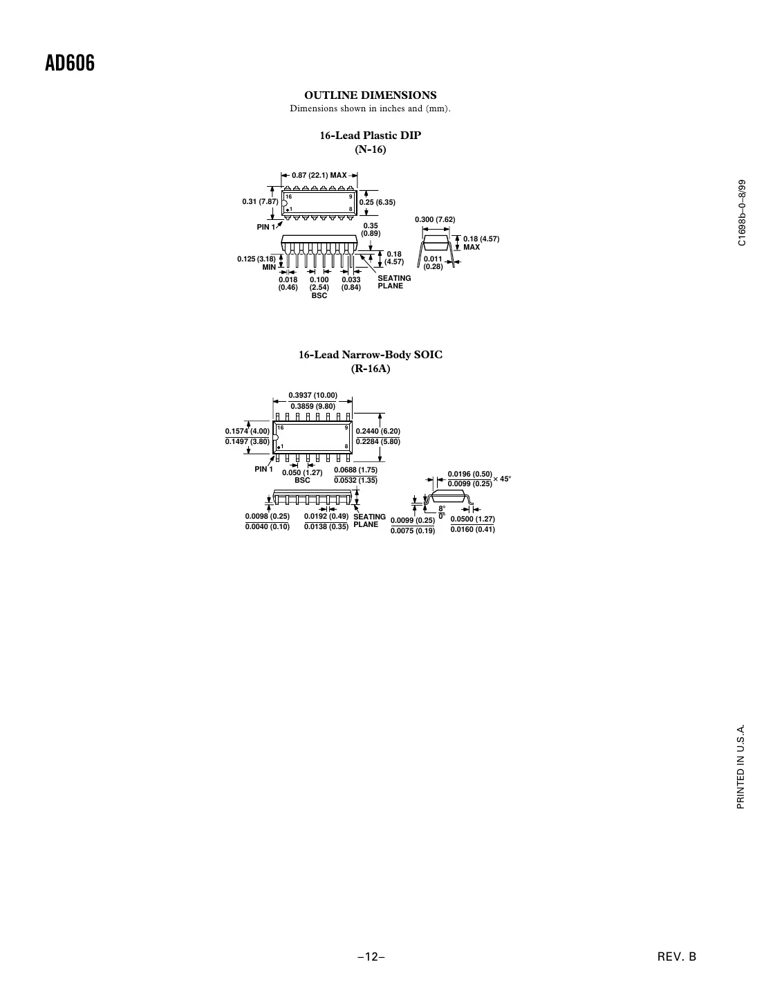 ad606 Datasheet Page 12