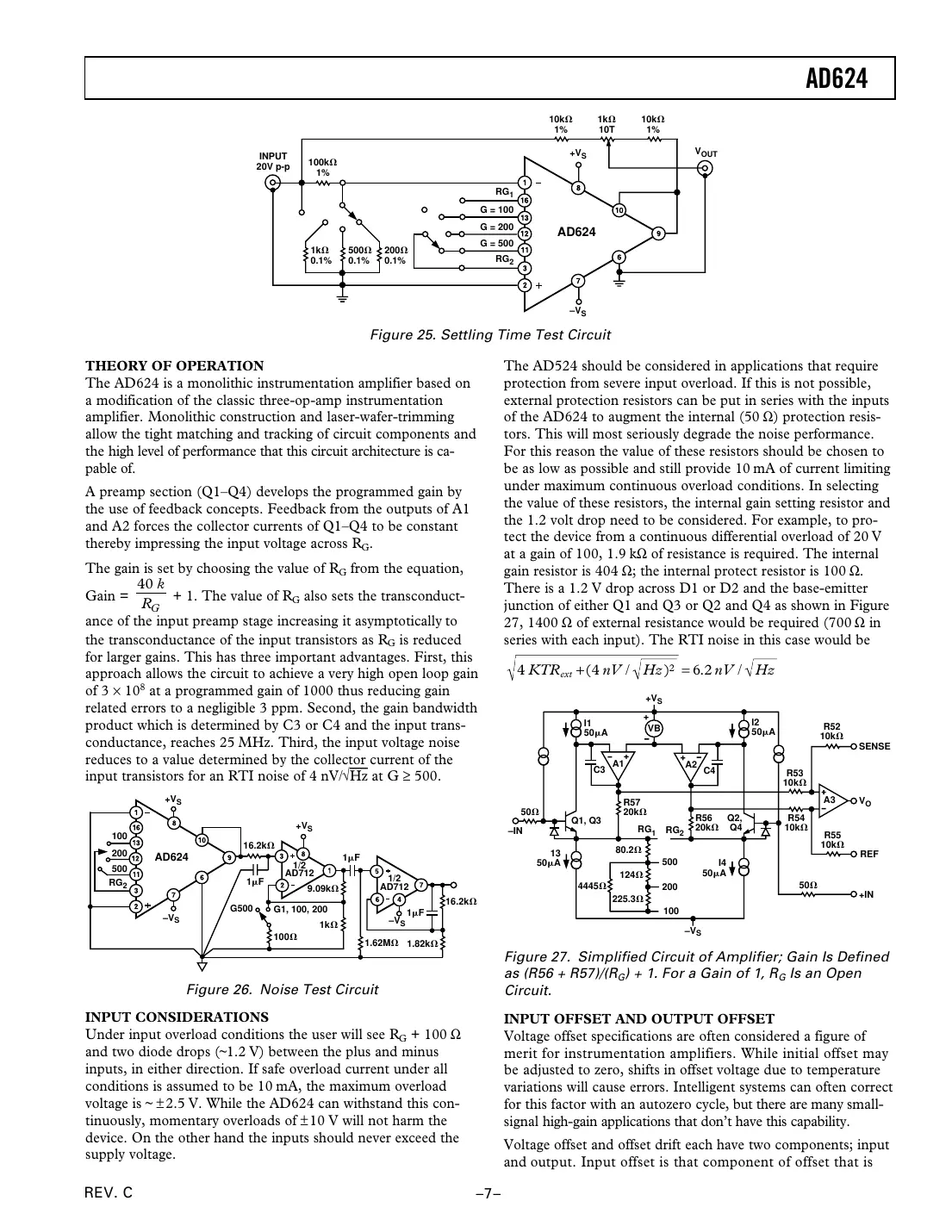 ad624 Datasheet Page 7