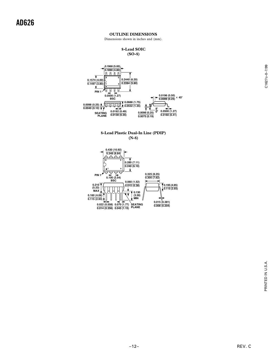 ad626 Datasheet Page 12